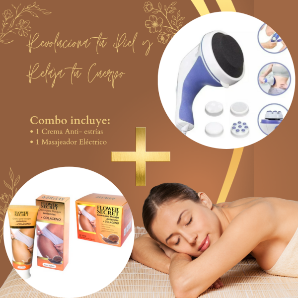 Masajeador + Crema Antiestrías