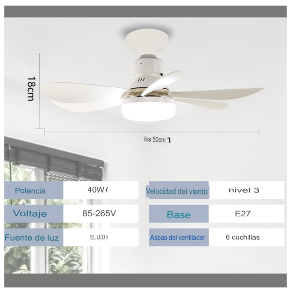 Luz Ventilador de Techo - Imagen 4